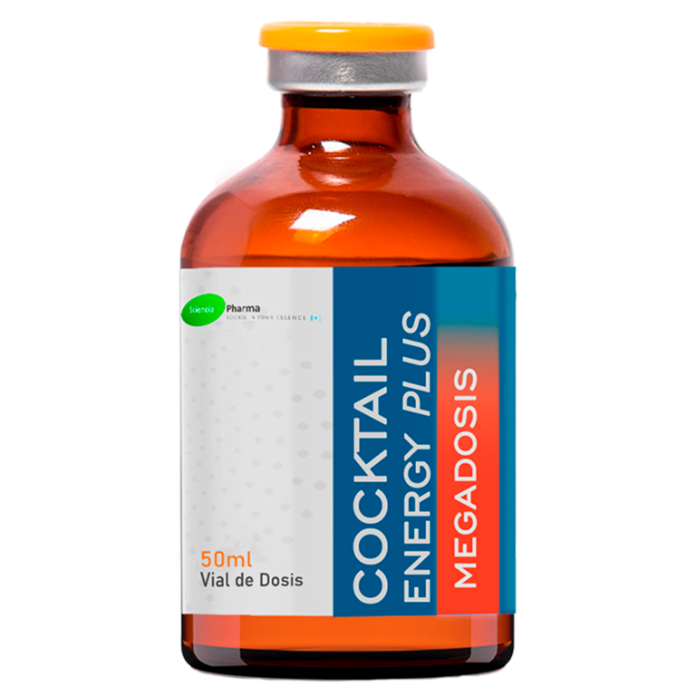 Cocktail Energy Plus Sciencia Pharma, vial inyectable de vía endovenosa