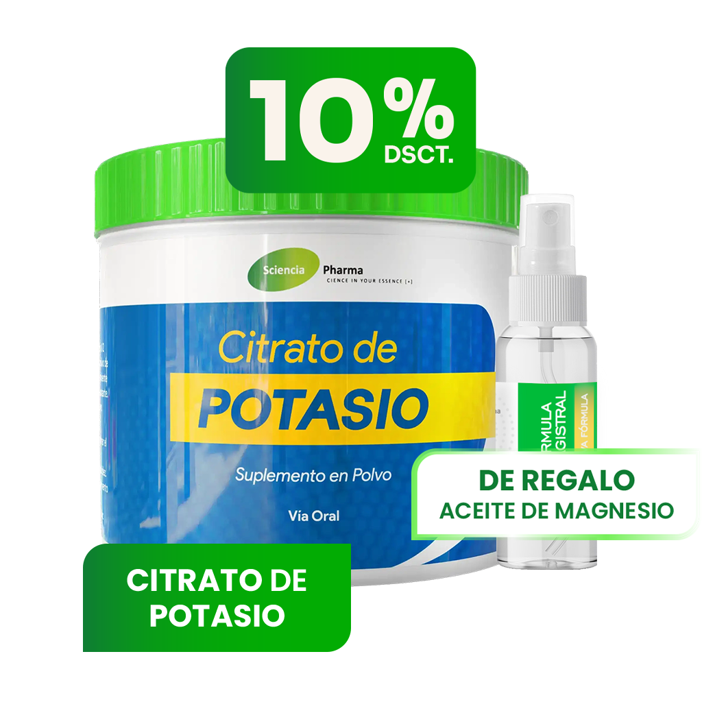CITRATO DE POTASIO | DE REGALO ACEITE DE MAGNESIO - Sciencia Pharma